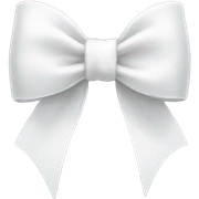 white bow sticker