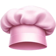 chef hat in light pink sticker