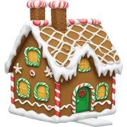 Gingerbread house sticker