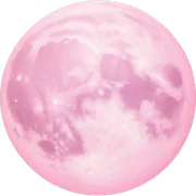 pastel pink moon sticker