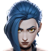 jinx in simple portrait sticker