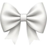 White bow sticker