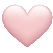 light pink heart sticker