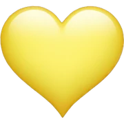 Light yellow heart sticker