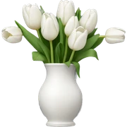 White tulips  sticker