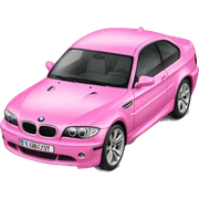 Pink bmw sticker