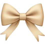 Beige Bow  sticker