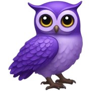 violet owl sticker