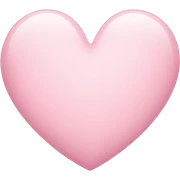 light pink heart sticker