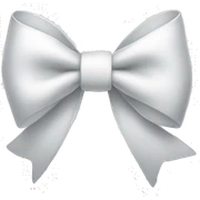 White bow sticker