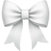 white bow sticker
