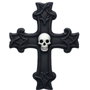 goth cross sticker