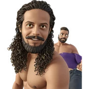 bearded man at the beach sticker