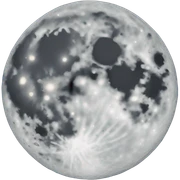 Moon sticker