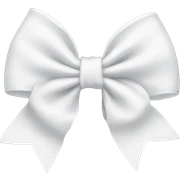 White bow sticker