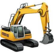 Excavator sticker