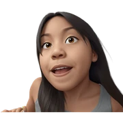 realistic portrait of girl sticker