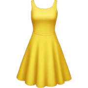 Yellow dress sticker