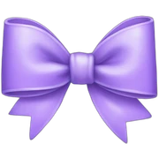 lilac bow sticker