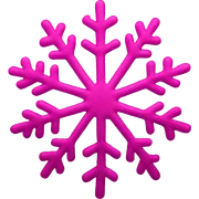Pink Snow Flake sticker