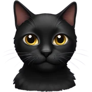 black cat  sticker