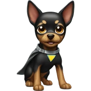Superhero toy terrier  sticker