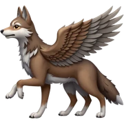 winged wolf sticker