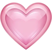 Cute pastel pink heart shaped crystal  sticker