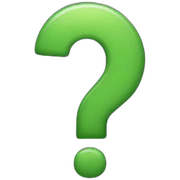 Question mark sticker