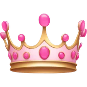 crown pink sticker