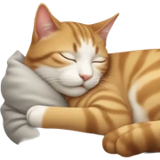 Sleeping cat sticker