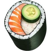Sushi roll sticker