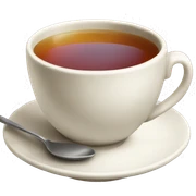 hot tea in teacup sticker