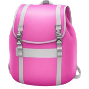 Pink water backpack  sticker