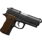 .50 caliber pistol sticker