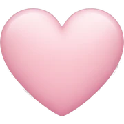 Light pink heart  sticker
