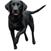 Black lab hunting sticker