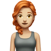 Redhead girl  sticker