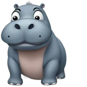 hippo sticker