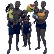 poolside fun with friends sticker
