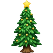 Christmas tree sticker