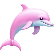 Pastel-pink-colors-dolphin sticker