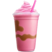 pink iced coffee sticker