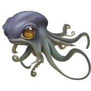 Squid lizard sticker