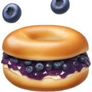 blueberry bagel sticker
