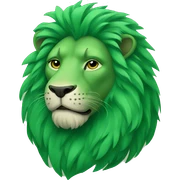 Green Lion sticker