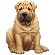 shar pei sticker