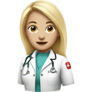 Blondi girl medic sticker