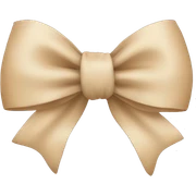 Beige Bow sticker