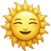 Sun with clouds sticker